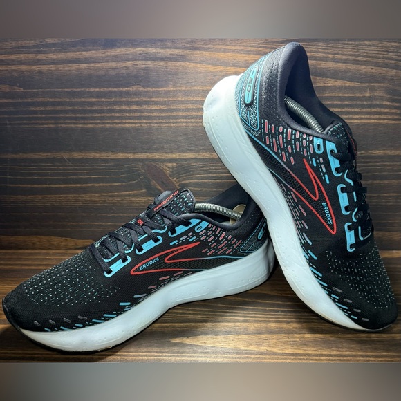 Brooks Glycerin 20 Men’s Size 11.5 Shoes Black Blue Athletic Sneakers - Picture 4 of 7